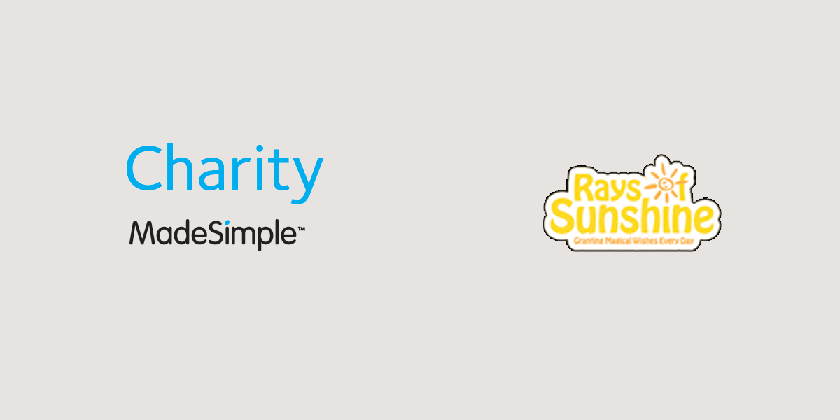 Charity is MadeSimple with Rays of Sunshine…